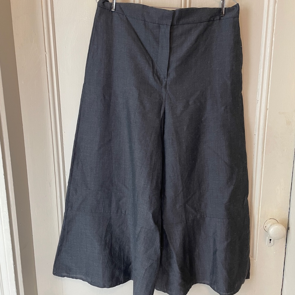 COS wide leg linen crop pants